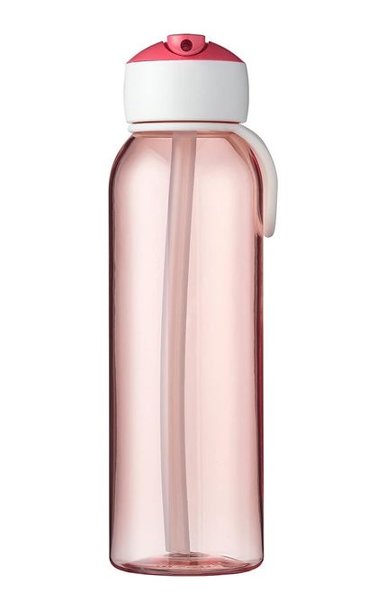 Diğer 57858324452885499283959 Pipetli İçecek Şişesi Campus Flip-Up 500 Ml Pembe Çocuklar İçin Pipetli Su Şişesi Gazlı Asitlere Uygundur Sızdırmaz Bej