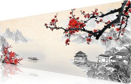 Diğer 57858324453037499283959 Pro - 6 Farklı Model Dikişli Kenar 70X30 Cm Oyuncu Gaming Mouse Pad Cherry 001