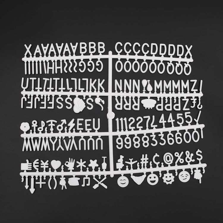 Diğer 57858324453071999283959 Yazı Panosu Emojili Beyaz 320-1 Kırmızı