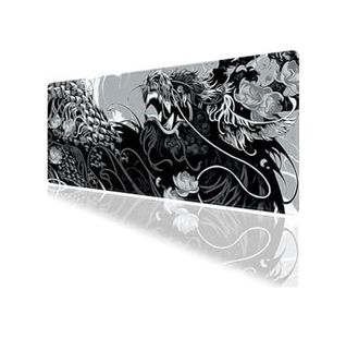Diğer 57858324453127199283959 Tribal Ejder Temalı Oyun Gaming Klavye Mouse Pad Masa Matı 70X30Cm Kaymaz Kauçuk Taban Dikişli Kenar 001