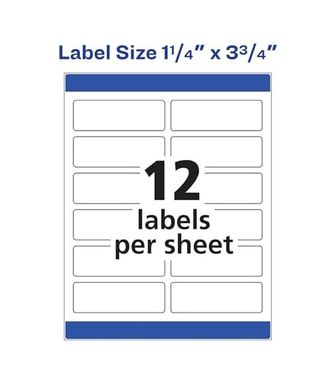 Diğer 57858324453128099283959 Lazer Etiketler, Mat, Posta, 3-3/4 X 1-1/4, Paket Başına 300 6879 , Beyaz