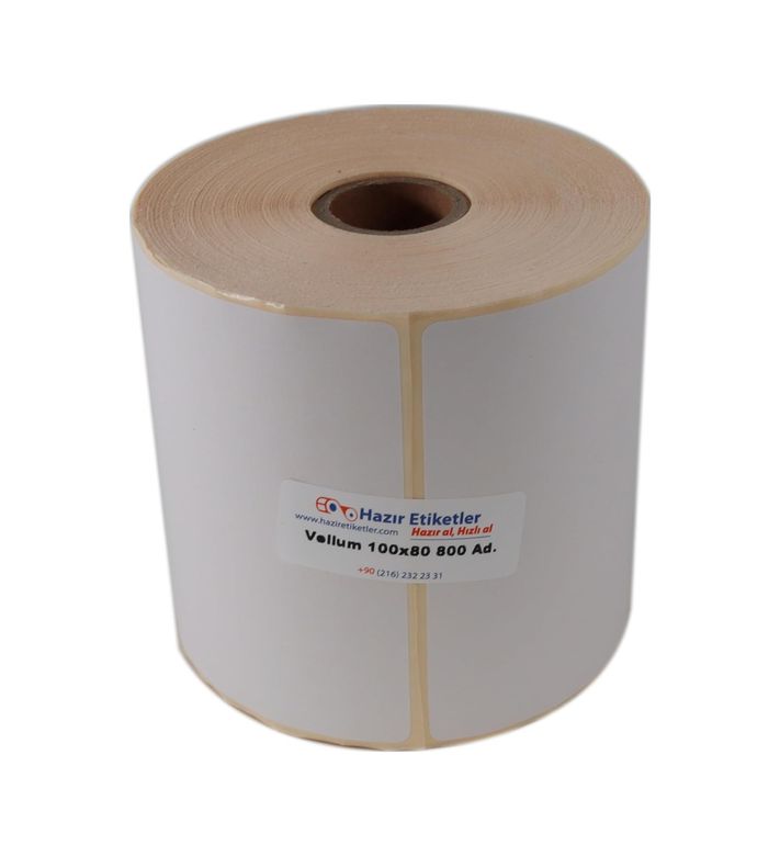 Diğer 57858324453146499283959 Rulo Etiket 100Mm X 80Mm 800 Adet 25Mm Çapında 1