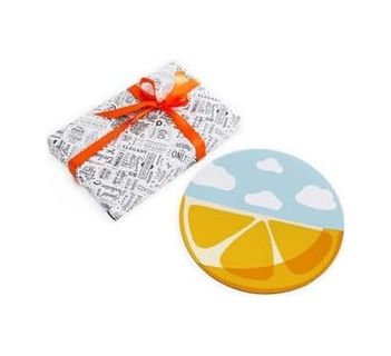 Diğer 57858324453204299283959 Limon Desenli Yuvarlak Mousepad 20 X 20 Cm 001