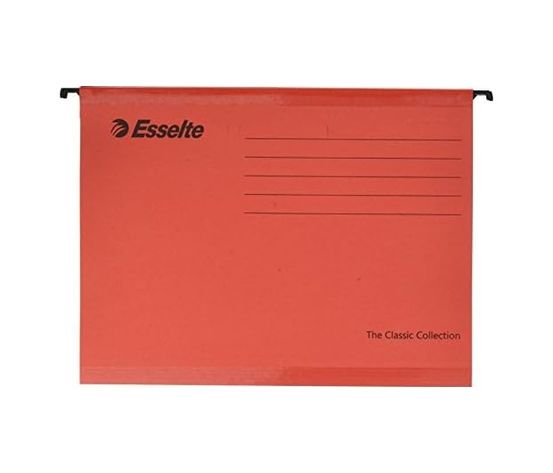 Diğer 57858324453390599283959 Klasik Askılı Dosya, A4, Kırmızı, 25'li Paket, Sekmeler Dahil, 90316 Açık Kahverengi