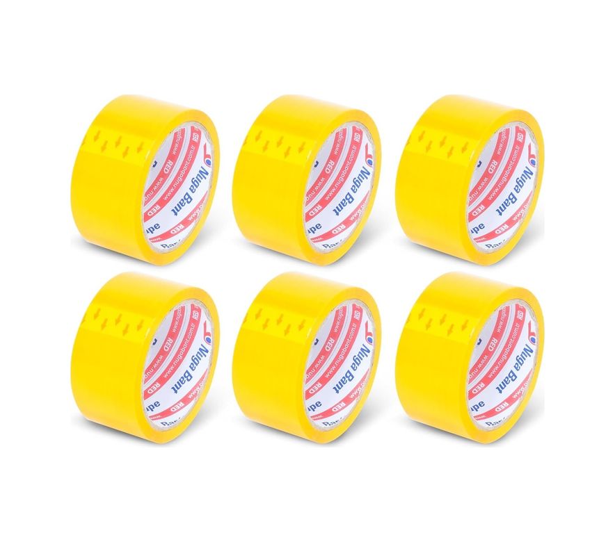 Diğer 57858324453477799283959 45 Mm X 40 Mt Sarı Koli Bandı 6 Adet 1