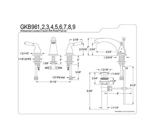 Diğer 57858324453606199283959 Gkb964 Magellan 20 Cm Yaygın Lavabo Musluğu, Perakende Açılır Kaplama, Cilalı Krom/cilalı Pirinç, 12,7 Cm Ağız Erişimi 4296