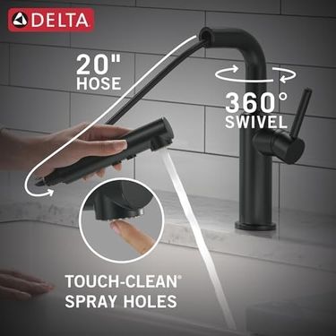 Diğer 57858324453675799283959 Musluk Daneri Pull-Out Mutfak Bataryası, Pull-Out Püskürtücülü Siyah Mutfak Bataryaları, Mutfak Lavabo Bataryası, Manyetik Yerleştirme İle Mutfak Lavabo Bataryası, Mat Siyah 16879-Bl-Dst Açık Beyaz