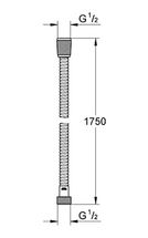 Diğer 57858324453710899283959 Vitalioflex Metal 1750Mm Metal Duş Hortumu Krom 27503001 6998