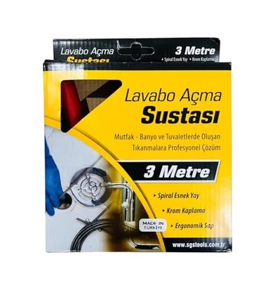 Diğer 57858324453803999283959 Lavabo Açma Sustası, 3 Metre 12 Izgara