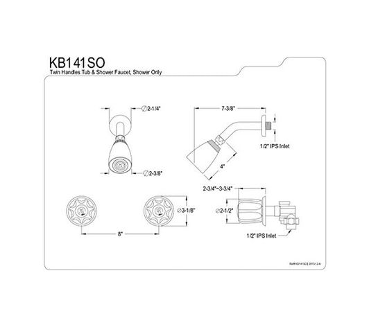 Diğer 57858324453833599283959 Kb141So İkiz Akrilik Kulplu Küvet Ve Duş Bataryası, Sadece Duşlu, Parlak Krom, 20 Cm Merkez Açık Mavi