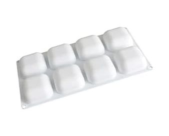Diğer 57858324453973399283959 Siliko World Profesyonel Kare Şekilli Silikon Sabun Muffin Pasta Çikolata Kek Kalıbı Açık Gri