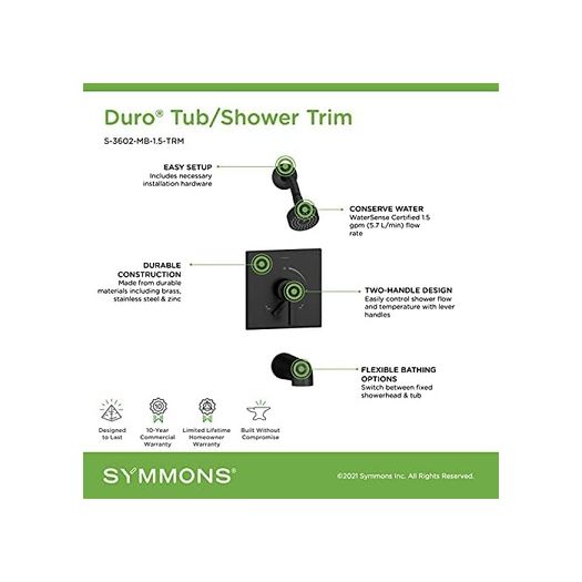 Diğer 57858324454036699283959 S-3602-Mb-1.5-Trm Duro Küvet/duş Kabı, Kollu Ve İkincil Entegre Ses Kontrolü, Mat Siyah Açık Mavi