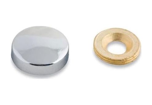 Diğer 57858324454128099283959 Dekoratif Vida Kapağı Parlak Krom 25Mm - 10 Adet Ahşap