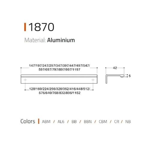 Diğer 57858324454198899283959 1870 Entegre Kulp Krom Renk 128 Mm A.ağaç