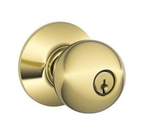 Diğer 57858324454199299283959 F51A Orb 605 Yörünge Topuzu Anahtarlı Giriş Kilidi, Parlak Pirinç A.ağaç