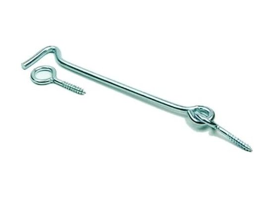 Diğer 57858324454234599283959 Maymuncuk 120 Mm, Çengelli Bağlantı Elemanı, 10 Adet, Kapı Pencere Halkalı Çengel, Kanca Kilit Açık