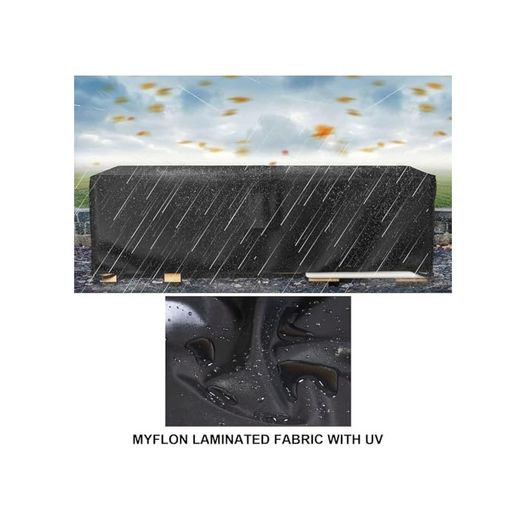 Diğer 57858324454374199283959 Bahçe Mobilyası Su Geçirmez Rüzgar Geçirmez Uv Dayanıklı Koruma Örtüsü, Masa Brandası, Siyah 125X90X80 Acı Kahverengi