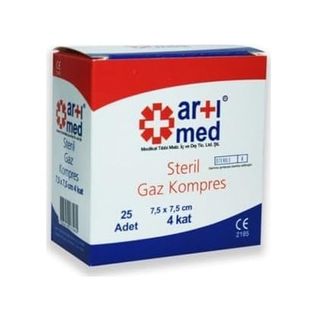 Diğer 57858324454729599283959 Artımed Gazlı Kompres 25 Lı Antrasit