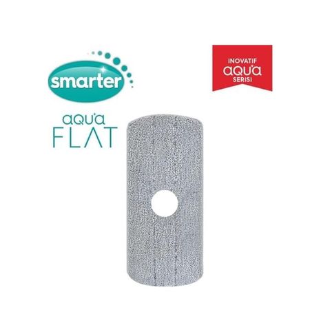 Diğer 57858324635299283959 Aqua Flat Yedek Temiz & Kirli Suyu Ayırma Özelliği Çift Kova Otomatik Temizlik Seti Mop Paspas Açık Gri