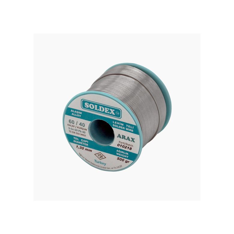 Diğer 58831890 Arax 60-40 Lehim Teli 500 Gr 1 Mm - Sn:60 / Pb:40