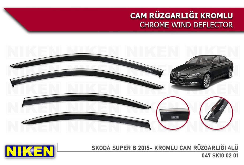 Diğer 8426686 Skoda Süper B Cam Rüzgarlığı Kromlu 2015 Niken
