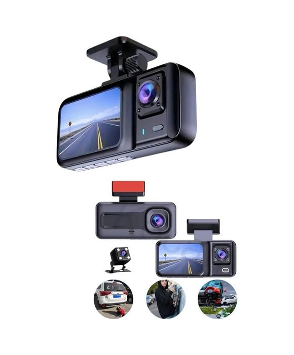 Diğer 94876384 Ekranlı Sürüş Kaydedici Dvr Ön Ve Arka Kameralı Full Hd Çözünürlüklü