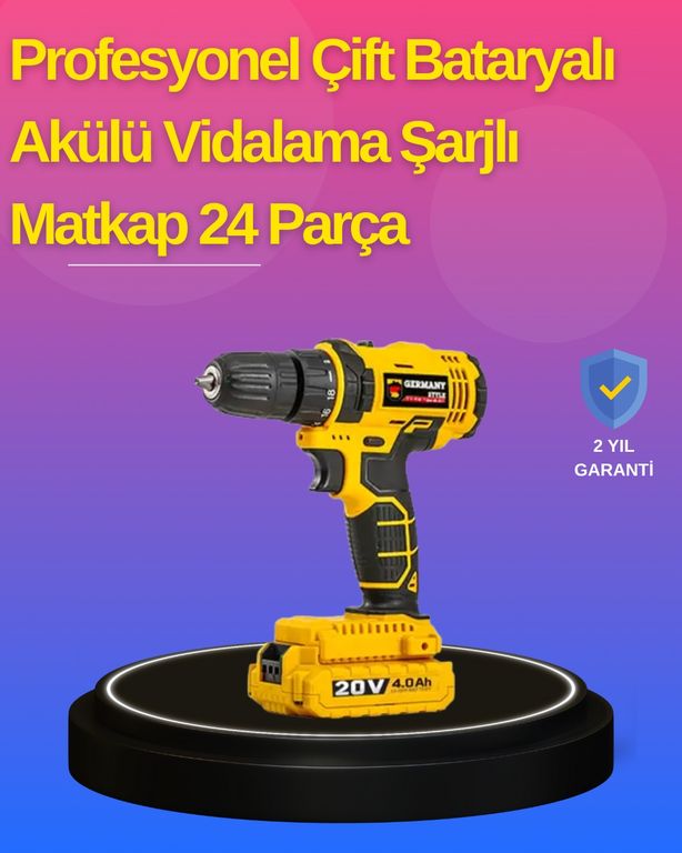 Diğer 95752223 Hafif Ve Ergonomik 12V Kablosuz Matkap Hızlı Şarj Ve Uzun Pil Ömrü