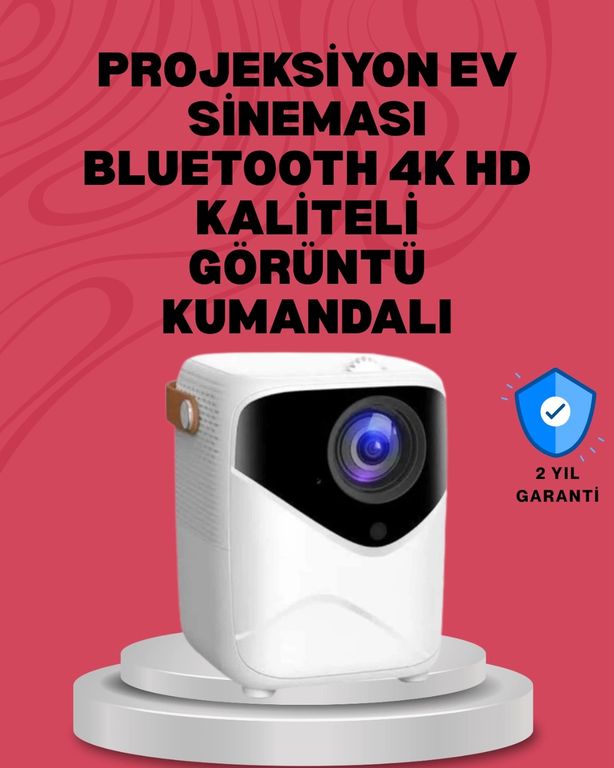 Diğer 96236789 Android Sistemli Mini Projektör Uygulama Destekli Akıllı Kullanım