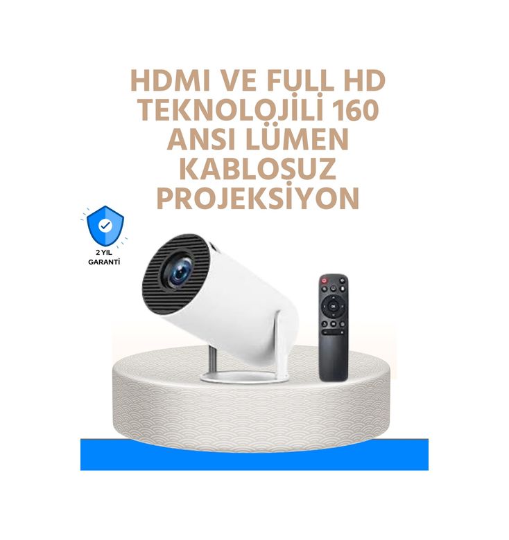 Diğer 96251466 Kablosuz Ve Kablolu Bağlantı Seçenekli Ev Tipi Projeksiyon