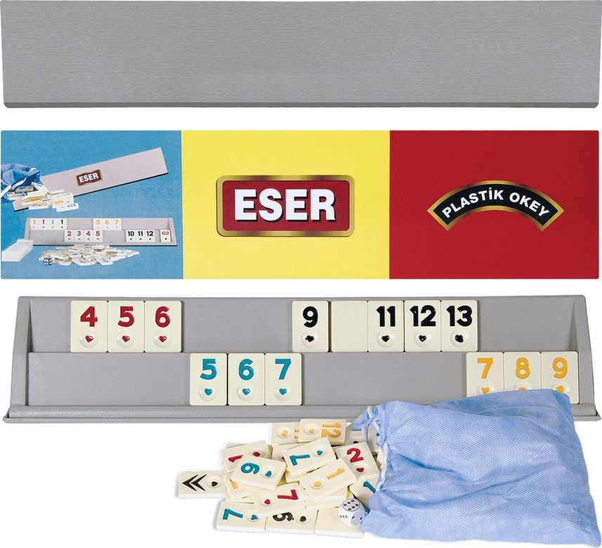 Diğer epo4005 Yetişkin Büyük Boy Plastik Okey Takımı