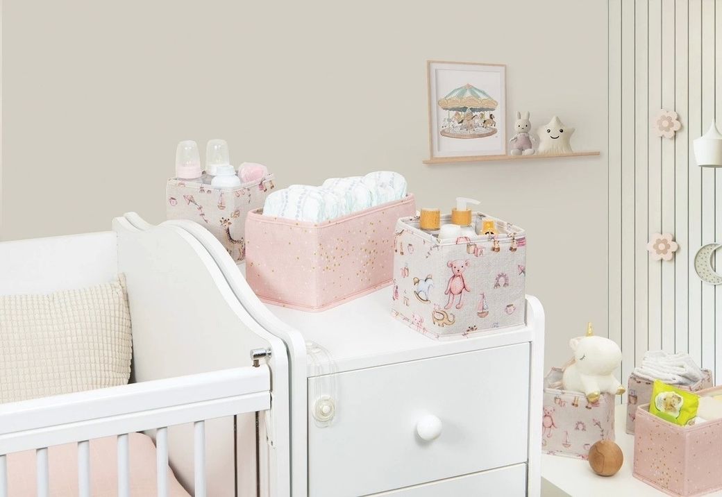 Diğer epo4205 Baby 3'lü Kullanışlı Çekmece Düzenleyici Çok Amaçlı Organizer Kutu Pembe