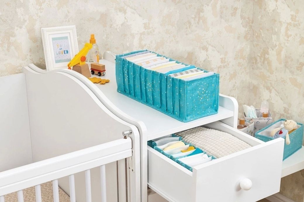 Diğer epo4214 Baby Akordiyon Organizer Çekmece Düzenleyici Medium Yeşil - 04096