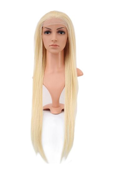Diğer Gerçek Front Lace Düz Platin Tül Peruk / 80/85Cm - Huvj-758730 Karışık - Çok Renkli