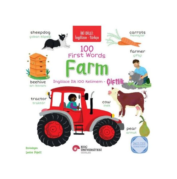 Diğer İki Dilli: İngilizce-Türkçe 100 Fırst Words Farm - Huvj-752789