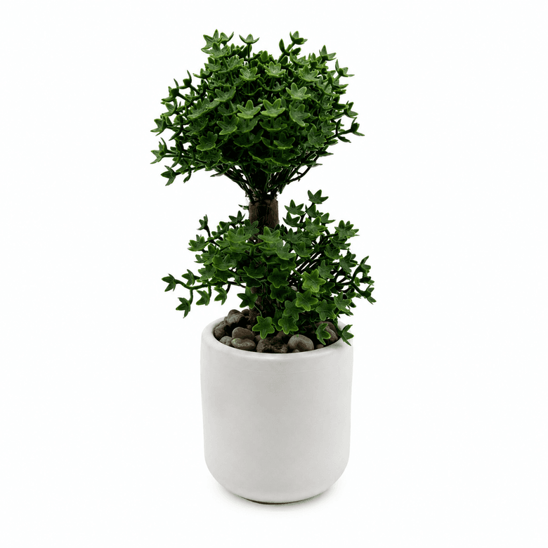 Diğer MASA SÜSÜ YAPAY AĞAÇ Beton Saksıda Yapay Bonsai Ağacı