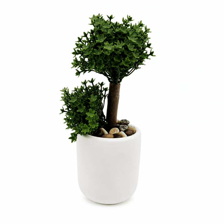 Diğer MASA SÜSÜ YAPAY AĞAÇ Beton Saksıda Yapay Bonsai Ağacı