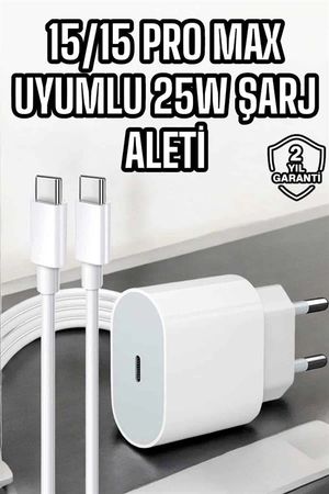 Diğer MEYTDUCZ25WİPHONEŞARJ3-BLMY Mey İthalat İos Uyumlu Type-C Girişli Hızlı Şarj 15/15 Pro Max Adaptör Ve Kablosu