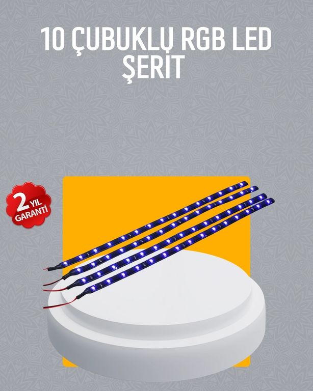 Diğer MEYTDUCZZZ10ÇUBUKLUDEKORLED-2-BLMY Mey İthalat Led Yağmur Işığı Seti 10 Adet Meteor Çubuk Aydınlatma Çok Renkli