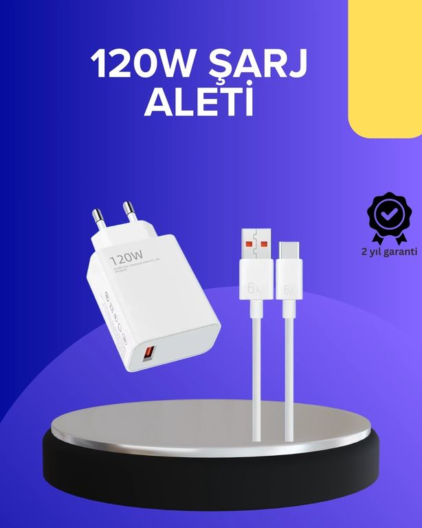 Diğer MEYTDUCZZZ120WŞARJALETİ-6-BLMY Mey İthalat 120 Watt Hızlı Şarj Adaptörü Samsung S20 S21 S22 S23 Uyumlu