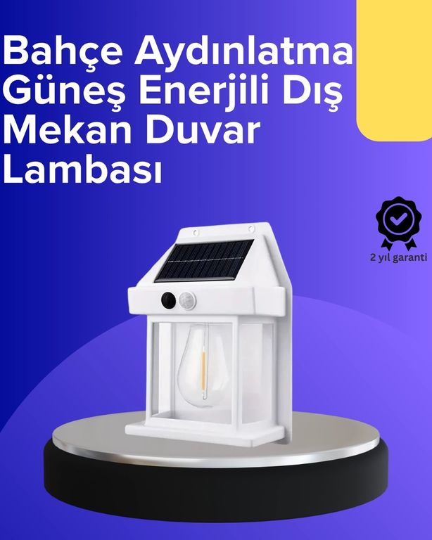 Diğer MEYTDUCZZZBK888-BLMY Mey İthalat Güneş Enerjili Hareket Sensörlü Duvar Lambası