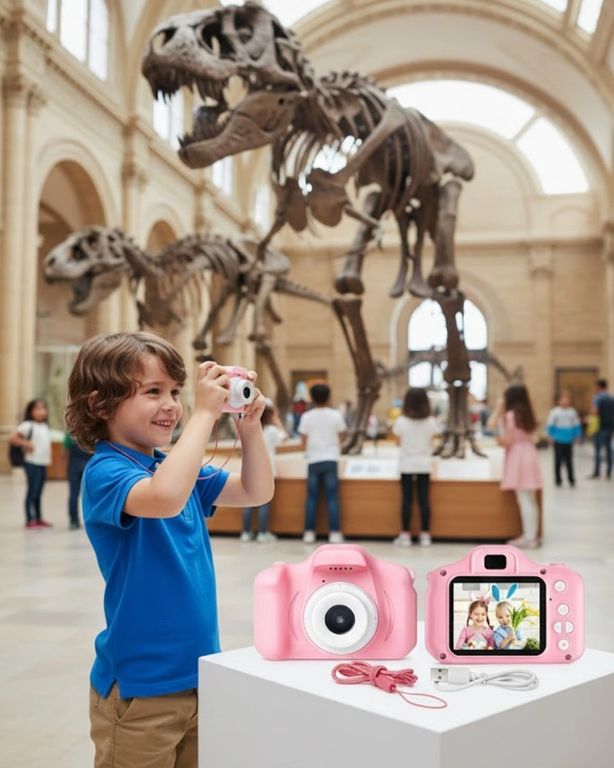 Diğer MEYTDUCZZZÇOCUKKAMERASIPEMBE-10-BLMY Mey İthalat Hd Video Kayıt Özellikli Mini Dijital Kamera Fotoğraf Çekimli Usb Şarjlı
