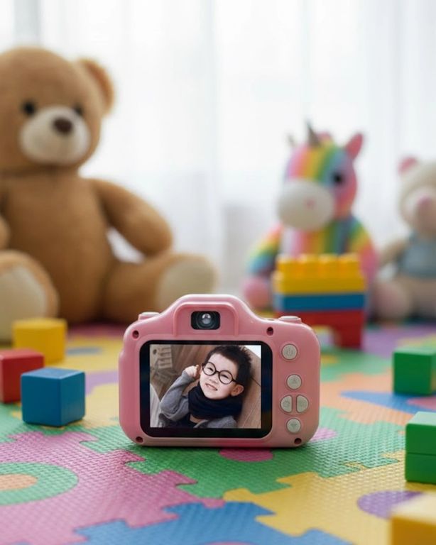 Diğer MEYTDUCZZZÇOCUKKAMERASIPEMBE-2-BLMY Mey İthalat Mini Hd Video Kamera Fotoğraf Çekimli Şarj Edilebilir Bataryalı Genişletilebilir Hafızalı