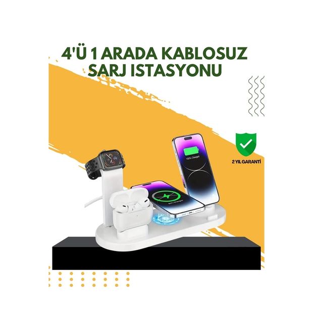Diğer MEYTDUCZZZÇOKLUŞARJSTANDI-4-BLMY Mey İthalat Şık Ve Fonksiyonel Tasarım Evde, Ofiste Veya Seyahatte Kusursuz Şarj Deneyimi