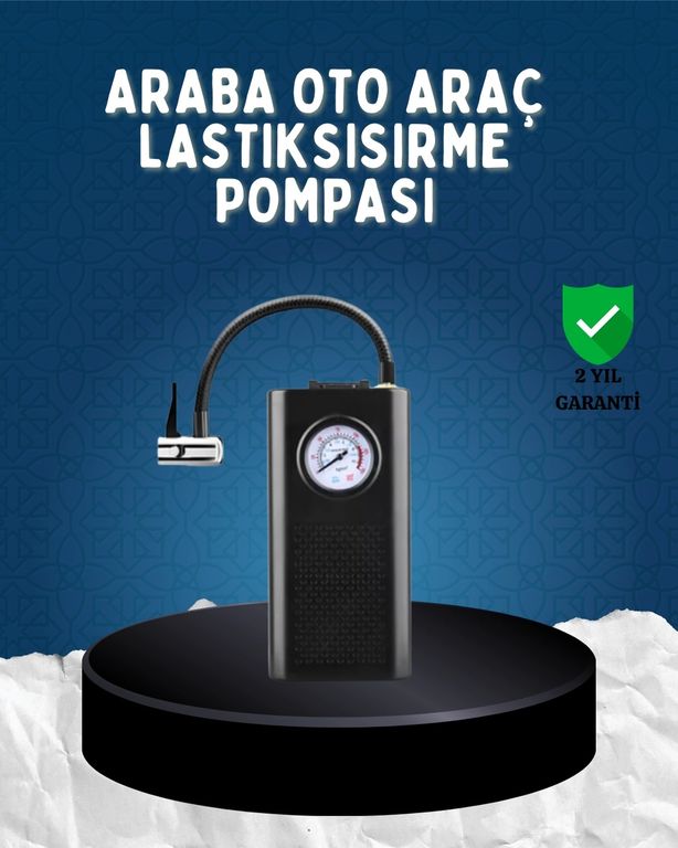 Diğer MEYTDUCZZZHS255ARAÇPOMPASI-BLMY Mey İthalat Elektrikli Hava Kompresörü Type-C Usb Şarjlı Çok Fonksiyonlu Lastik Pompası