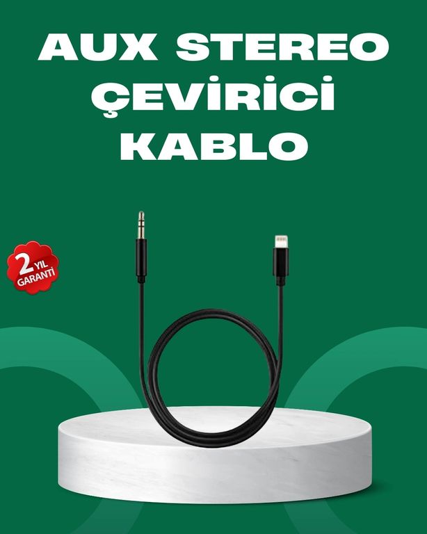 Diğer MEYTDUCZZZİPHONEAUX-BLMY Mey İthalat Lightning To 3.5Mm Aux Ses Dönüştürücü Kablo 1 Metre Stereo Uyumlu