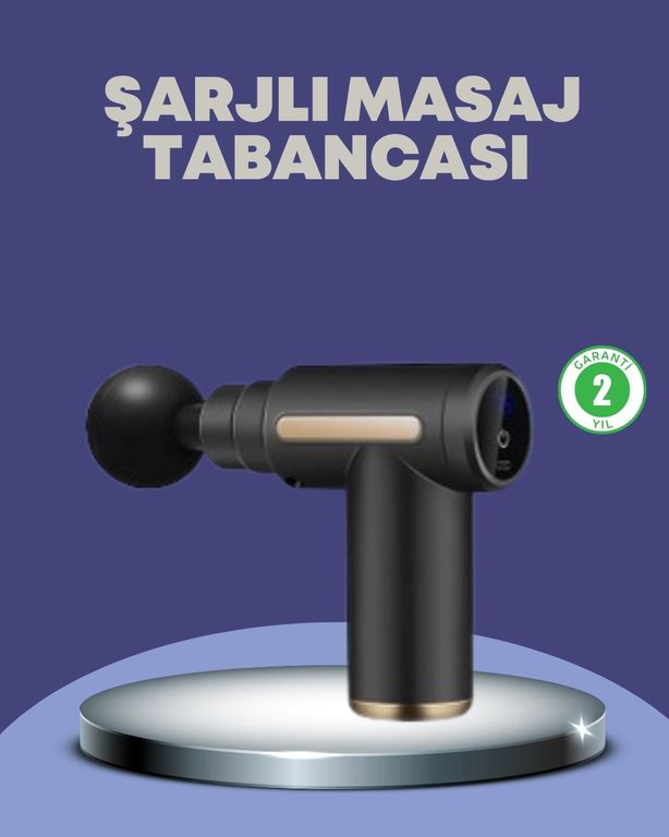 Diğer MEYTDUCZZZLF6140-3-BLMY Mey İthalat Sporcu Kas Masaj Tabancası 6 Kademe Güçlü Titreşim 4 Başlık Şarjlı Masaj Aleti Çok Renkli