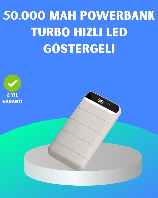 Diğer MEYTDXUCZZZ50000MAHPOWERBANKKKKKK-1-BLMY Mey İthalat 22.5W Pd Destekli Taşınabilir Şarj Cihazı Çoklu Çıkışlı Model Powerbank Çok Renkli