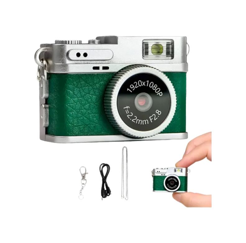Diğer MEYTDXXUCZZZMN01KAMERAAA-3-BLMY Mey İthalat 1080P Hd Mini Kamera Ips Ekranlı 4K Lens Destekli Taşınabilir Dijital Kamera