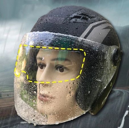 Diğer MEYXTCMICM-369-BLMY Mey İthalat Motosiklet Kaskı İçin Yağmur Kaydırıcı Film