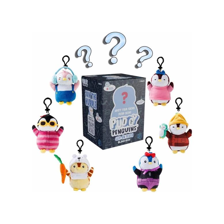 Diğer MEYXTPMI/PUP7004-BLMY Mey İthalat Penguins Anahtarlık Klipsi Sürpriz Paket